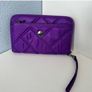 Lug Zeppelin 2 RFID Wristlet Wallet Grape Purple NWT